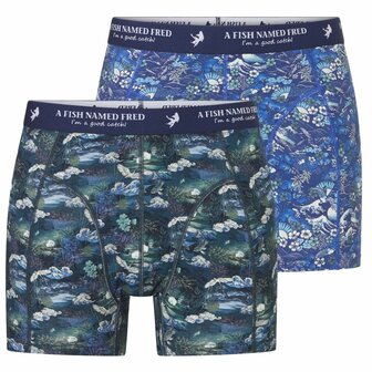 Ten Cate x A Fish Named Fred Shorts 2-Pack Fuji Dream Japanese Story 60893-6311 | 34190
