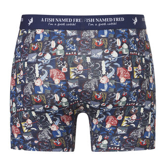 Ten Cate x A Fish Named Fred Shorts 2-Pack Manga Lantern Multi Blue 60893-6312 | 34191