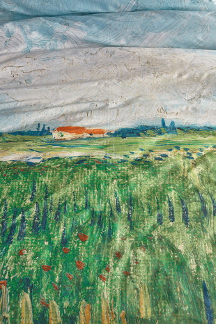 Beddinghouse Van Gogh Dekbedovertrek Field With Poppies Green 24195