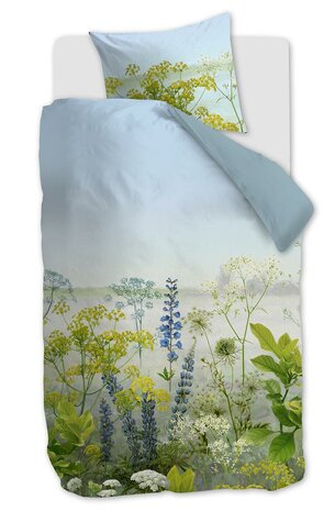Beddinghouse Dekbedovertrek Wildflowers Blue Green 28034