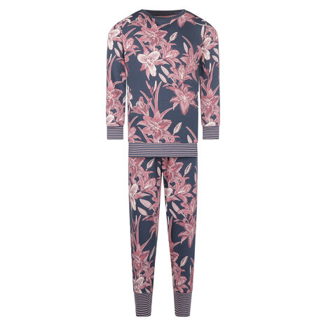 Charlie Choe Meisjes Pyjama Lounge Set Lelie Blauw F41007-41 | 25180