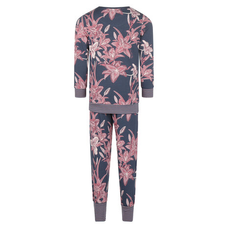 Charlie Choe Meisjes Pyjama Lounge Set Lelie Blauw F41007-41 | 25180