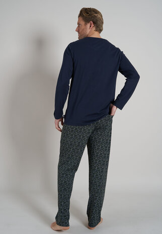 Tom Tailor Heren Pyjama Blauw/Groen 71287-4009 | 27127 - 27547