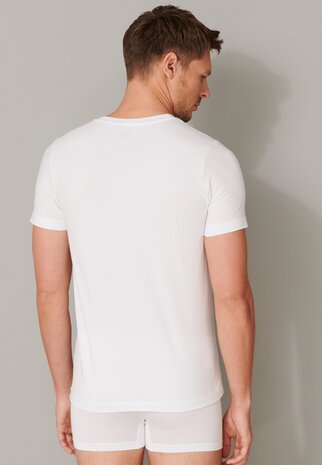 Schiesser Men Long Life Soft T-Shirt O-hals White 164233-100 | 26346