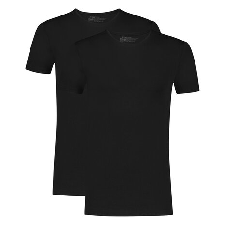 Ten Cate Men Basics T-Shirts 2-Pack Black 32326-090 | 26931