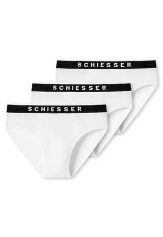 Schiesser Men 95/5 Rio-slips 3-Pack Wit 179570-100 | 26364