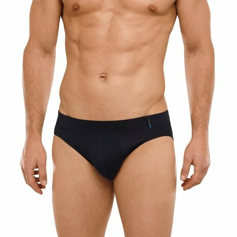 Schiesser Men Long Life Soft Rio-Slip Blue Black 155631-001 | 15509