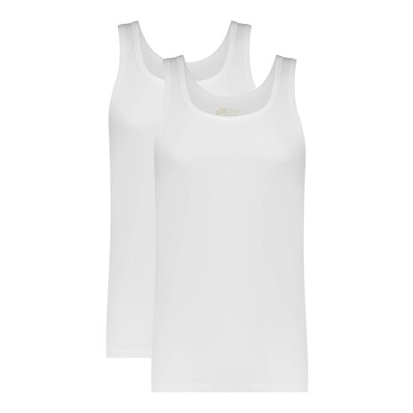 Ten Cate Men Basics Singlets 2-Pack White 32324-001 | 26923