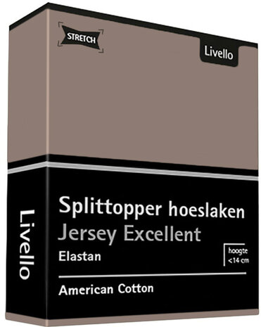 Livello Jersey Excellent Splittopper Taupe BLLIV33SHL-856TP | 28924