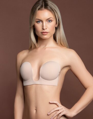 Bye Bra Zelfklevende Naadloze U-Stijl BH Beige SUSBRA | 29122