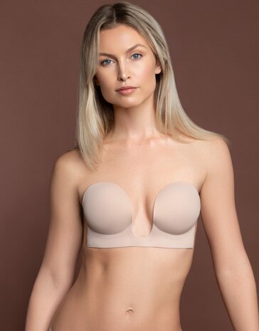 Bye Bra Zelfklevende Naadloze U-Stijl BH Beige SUSBRA | 29122