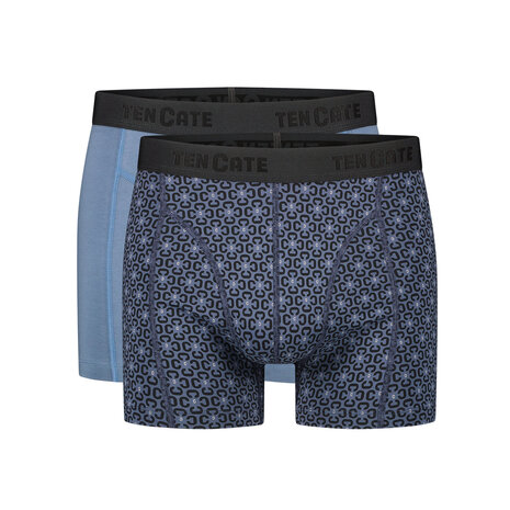 Ten Cate Men Basics Shorts 2-Pack Logo Graphic Blue 60000-5000 | 29374