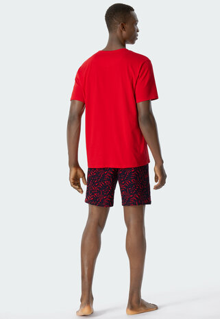 Schiesser Heren Shortama Rood 179106 | 28369