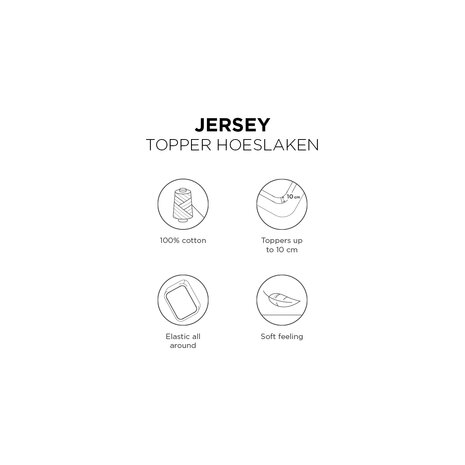 Beddinghouse Jersey Topper Hoeslaken Terra | 24205