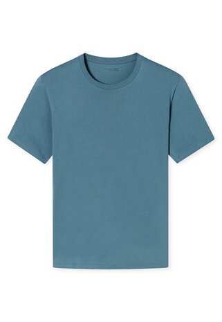 Schiesser Mix+Relax Heren T-Shirt Blue Grey 163832-808 | 29662