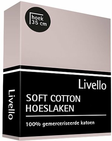 Livello Soft Cotton  Hoeslaken Soft Pink BLLIV25 | 20165 - 20166