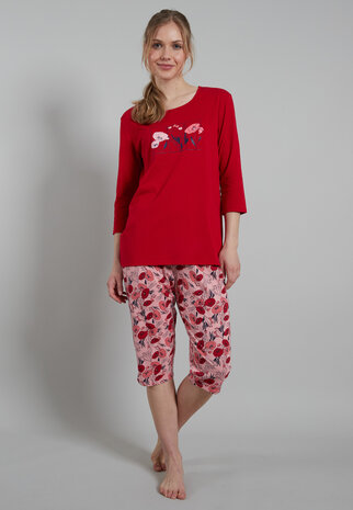 Götzburg Dames Pyjama Red 25152-4009-455 | 29716