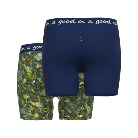 A Fish Named Fred Heren Shorts 2-Pack Adventuras Green Navy 110013-6095-335 | 28220
