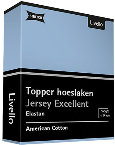 Livello Jersey Excellent Topper Hoeslaken Light Blue BLLIV33THL | 26017