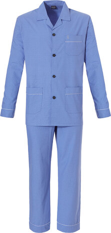 Robson Heren Doorknoop Pyjama Blue 27199-701-6 | 25205