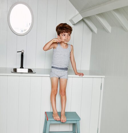Ten Cate Boys Singlet Light Grey Melee 31964-955 | 24913