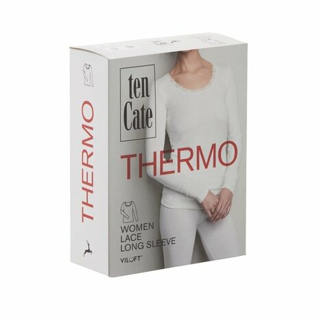 Ten Cate Women Thermo Lace Long Sleeve Snow White 60381 | 18220