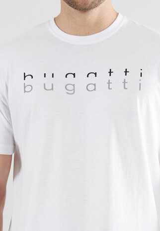 Bugatti Heren T-Shirt White 54069-6074-110 | 31425