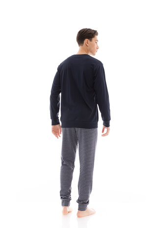 Ulisse Heren Pyjama Jaquard Yacht Blue W-M683 | 29222