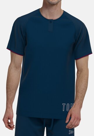 Tom Tailor Heren Shortama Donkerblauw 71430-6557-640 | 31422