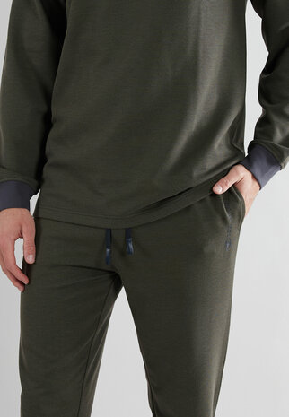 Tom Tailor Heren Pyjama Donker Groen 71450-6570-338 | 31423