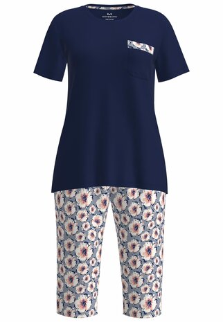 Götzburg Dames Shortama Blauw 250216-4009-655 | 31389