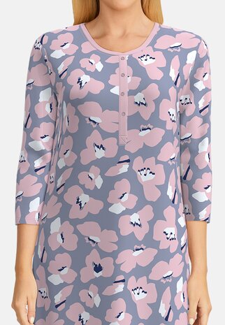 Götzburg Dames Nachthemd Roze Blauw 250215-4009-415 | 31390