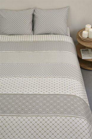 Rivièra Maison Dekbedovertrek Ropes Taupe 31463