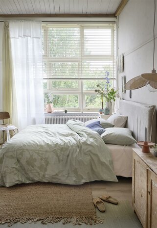 Ariadne At Home Dekbedovertrek Plant Light Green | 31481
