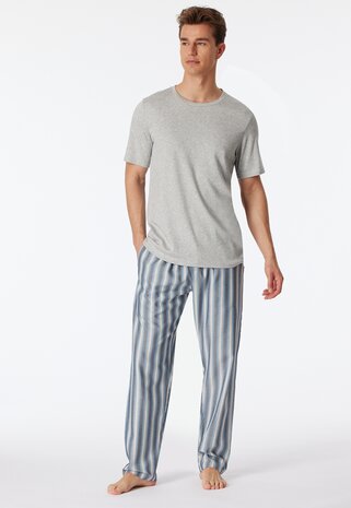 Schiesser Mix+Relax Heren Broek Blue Grey 180292-808 | 29665
