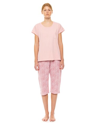 Pink Label Dames Pyjama Leopard Rose S1456 | 31587