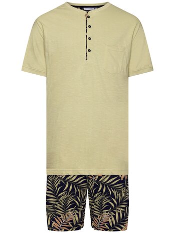 Pastunette For Men Heren Shortama Light Green 132251-524-3-700 | 31656