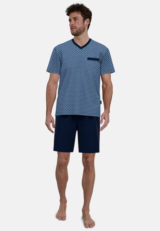 Götzburg Heren Shortama Blauw 452296-4009-645 | 31417