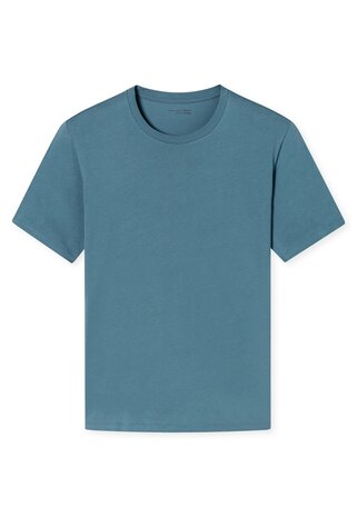 Schiesser Mix+Relax Heren T-Shirt Blue Grey 163832-808 | 29662