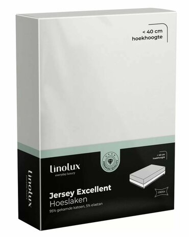 Linolux Jersey Excellent Hoeslaken OffWhite BLLNX33 | 25157