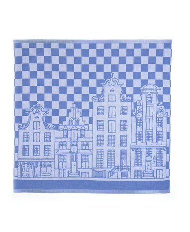 Bunzlau Castle Theedoek Canal Houses Royal Blue 6034 | 25777
