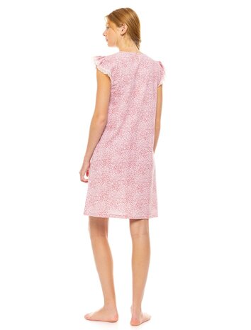 Pink Label Dames Nachthemd Leopard Rose S1463 | 31588