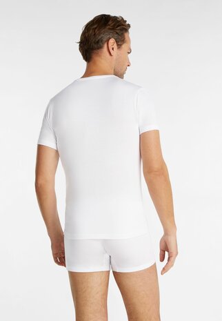 Ten Cate Men Super Soft T-Shirt Round Neck White 60422-001 | 31837