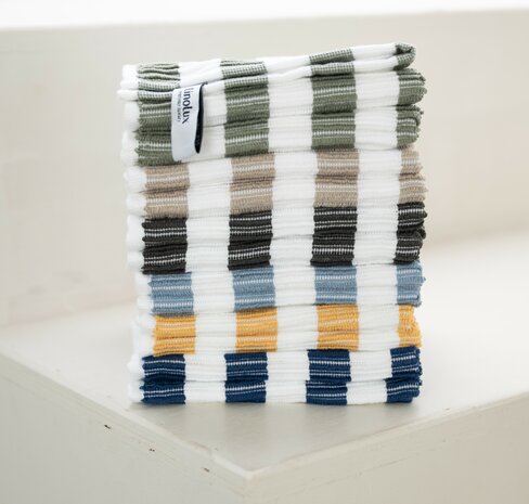 Linolux Vaatdoek White/Grey Green WD508 | 28918