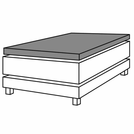 Linolux Perkal Katoen Topper Hoeslaken White | 31759