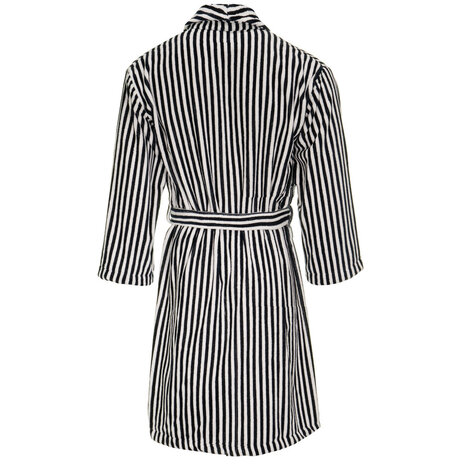 Linolux Badjas Velours Fiore Stripe Navy BJ226-NAV | 31716