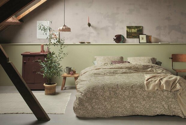 Ariadne At Home Dekbedovertrek Shapes Green 31887