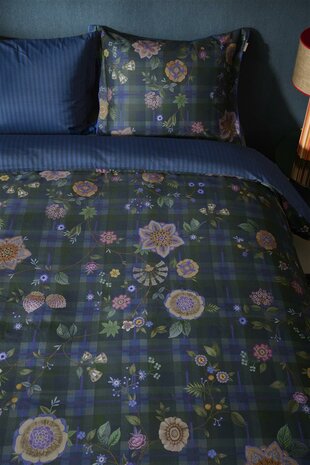 Pip Studio Dekbedovertrek Flores Felices Dark BLue 31912
