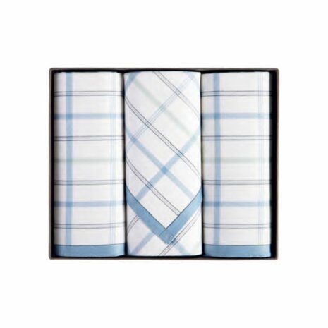 Heren Zakdoeken Olaf 3-Pack Wit 31994