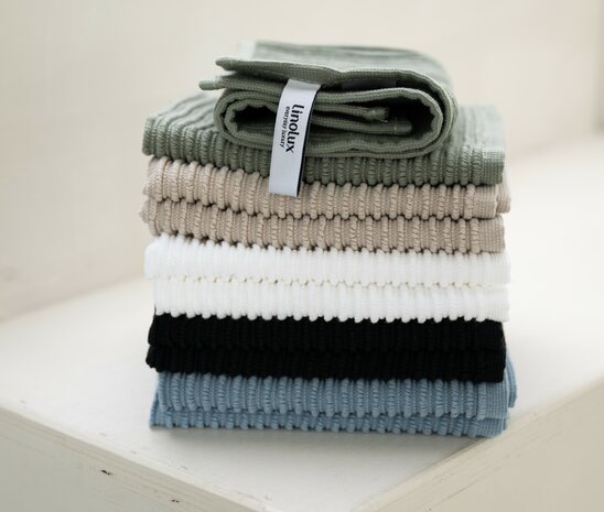 Linolux Vaatdoek Uni Grey Blue D529 | 31731
